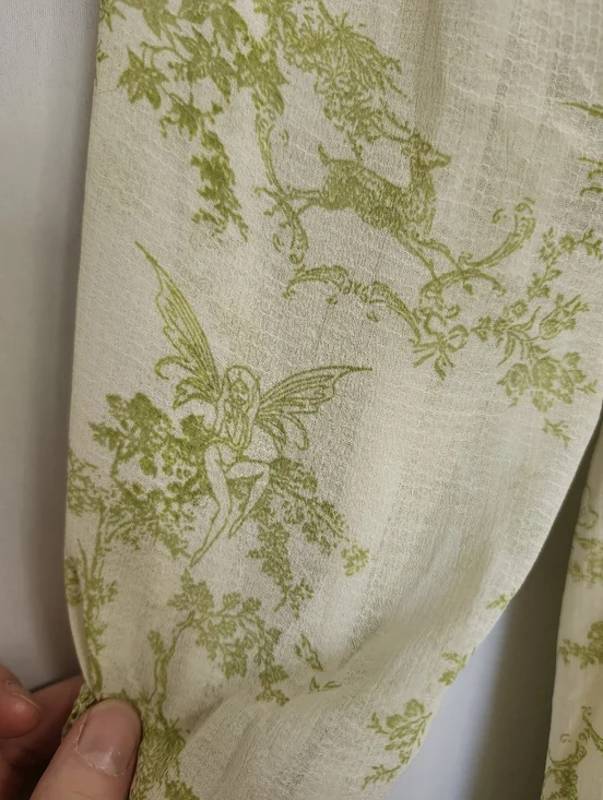 Urban Outfitters Fairy Print Babydoll Dress Size M - Picture 3 of 11